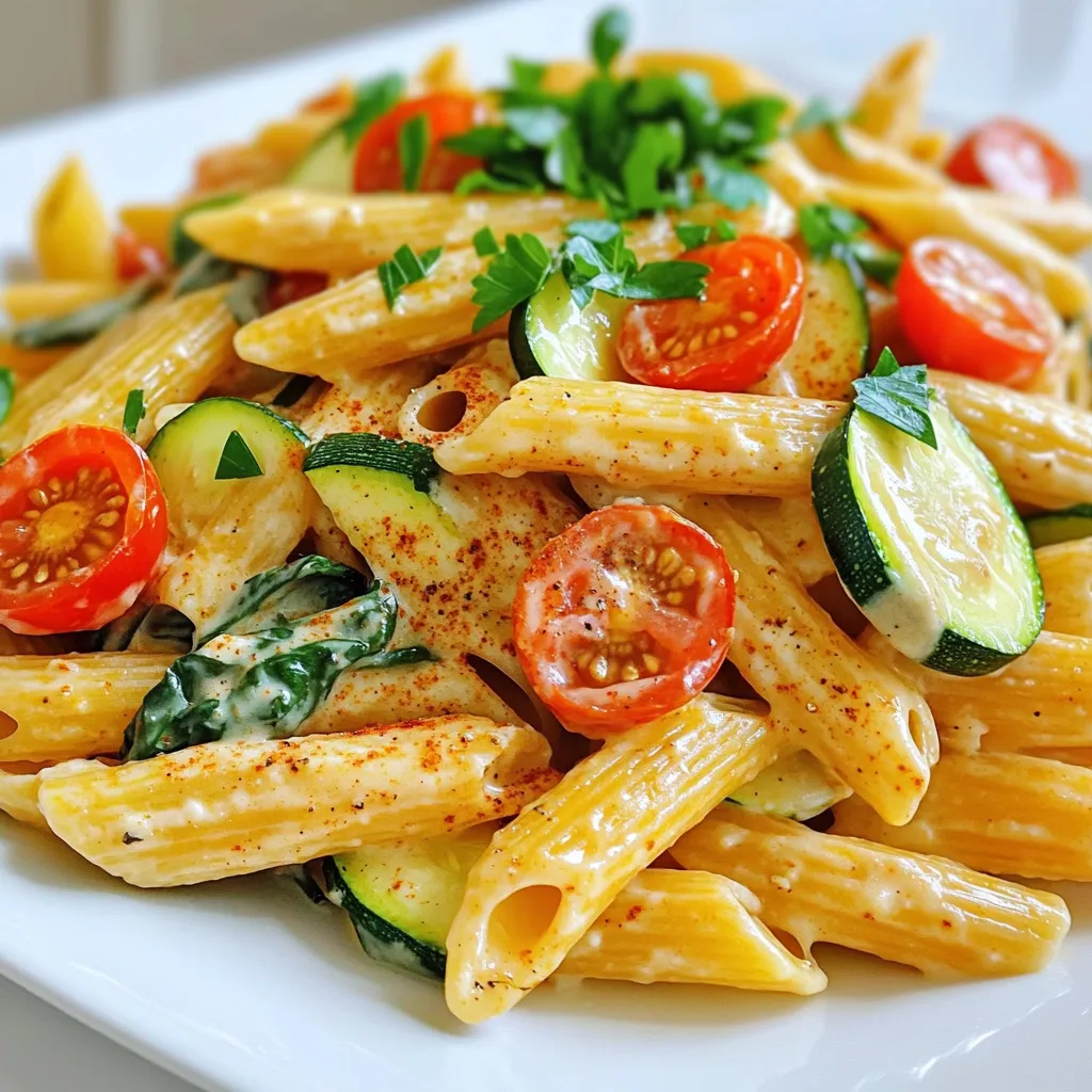 Creamy Cajun Veggie Pasta Flavorful and Simple Dish
