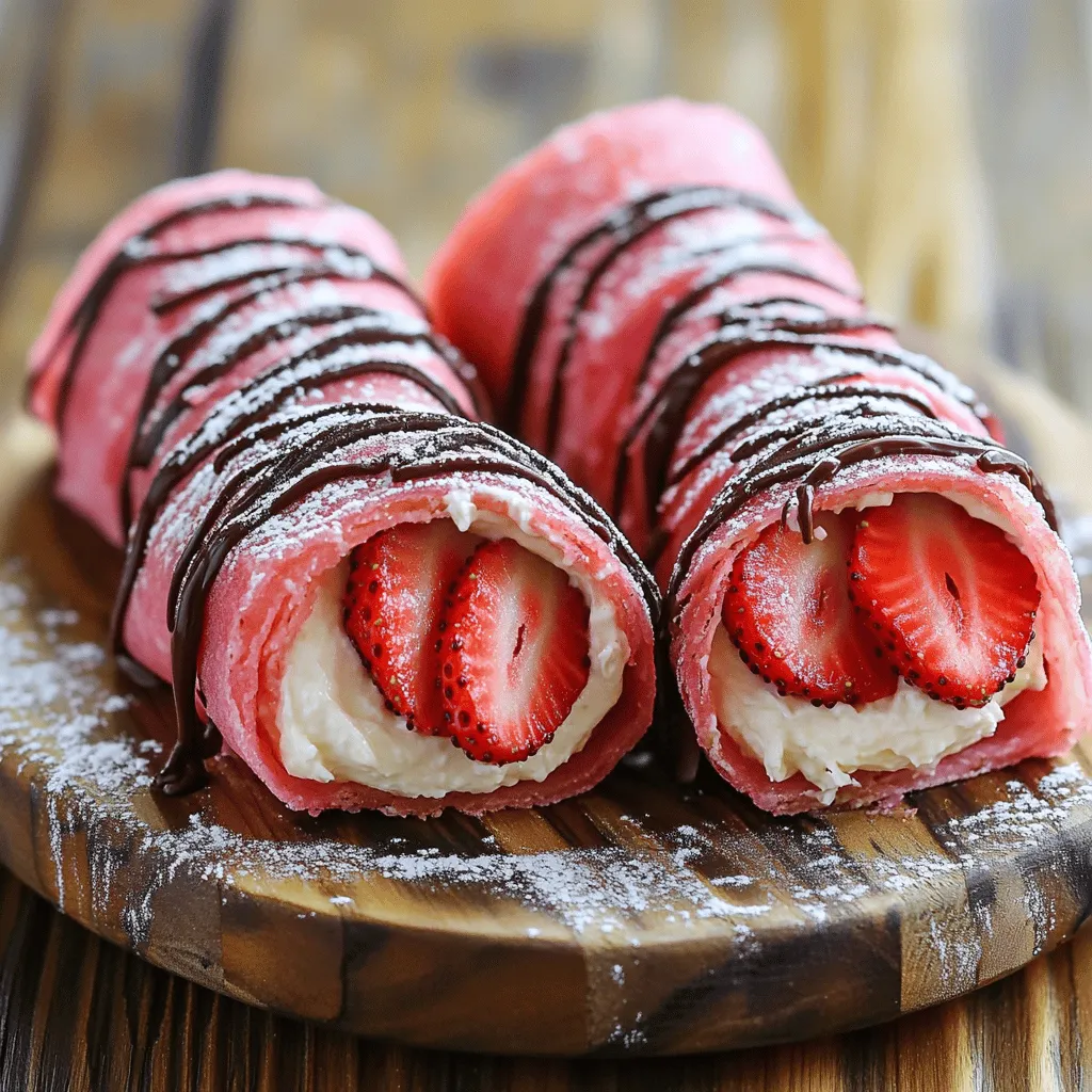 Easy Strawberry Cheesecake Rolls Recipe No-Bake Delight