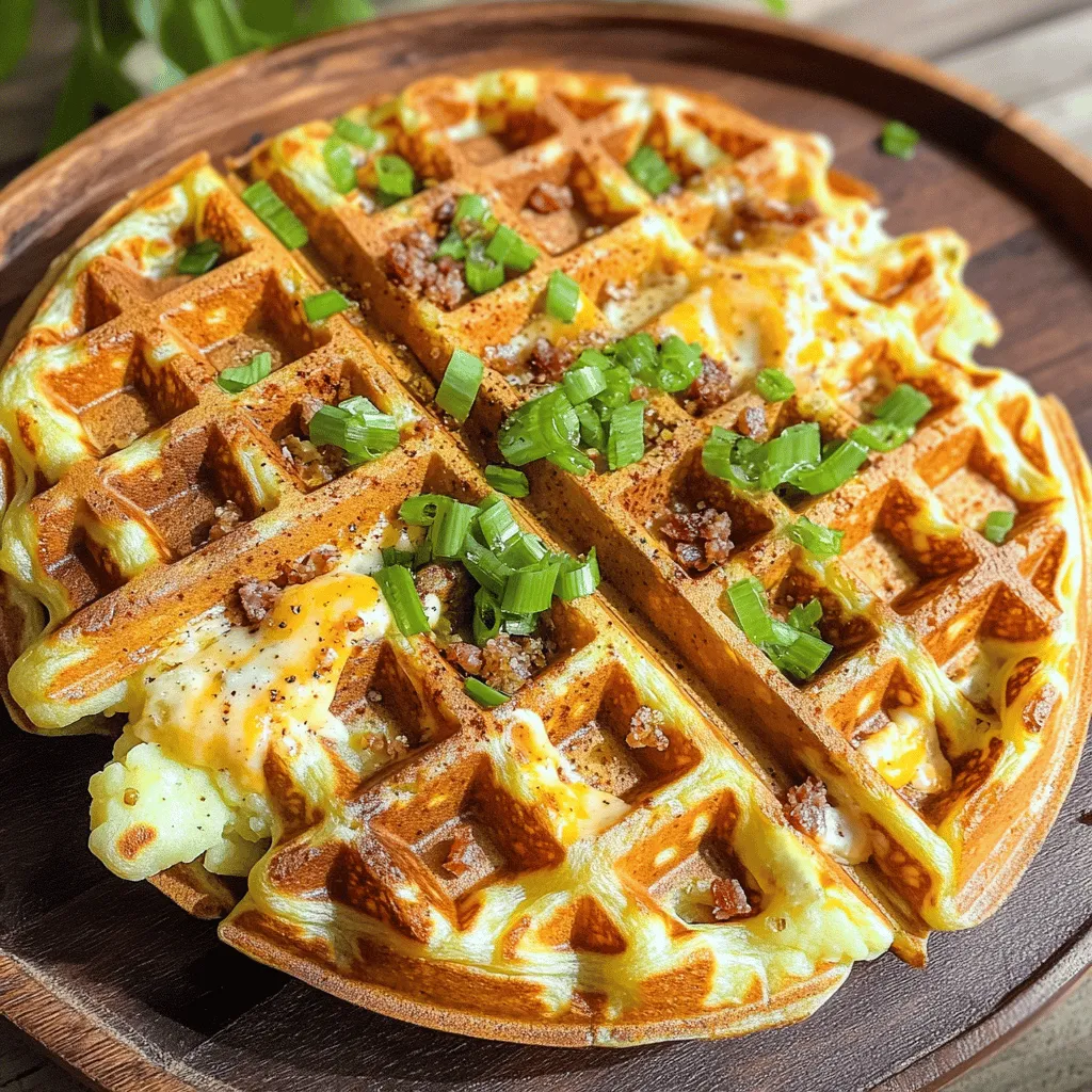Loaded Potato Waffles Crispy and Flavorful Delight