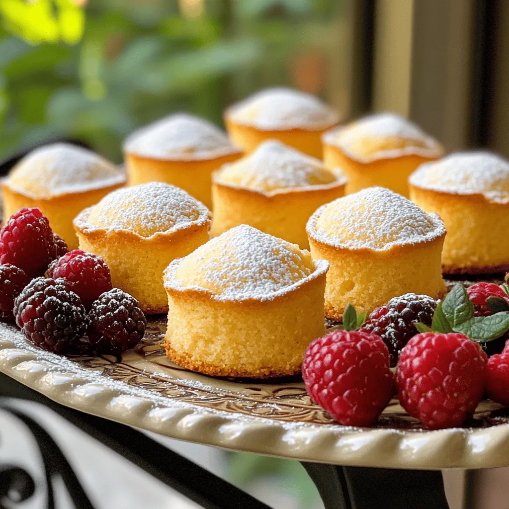 To make mini vanilla pound cakes, you need simple yet key ingredients. Each one plays a big role in flavor and texture.