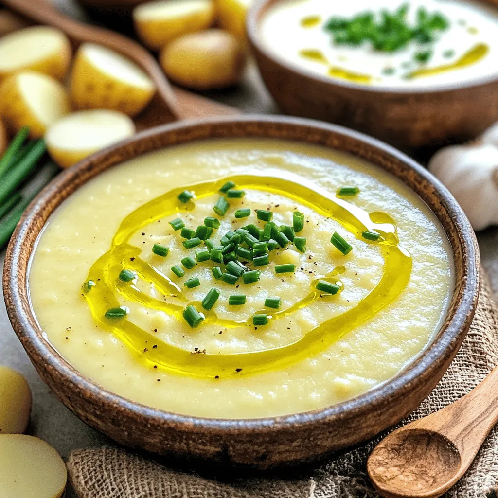 Savory Potato Garlic Soup Recipe for Comforting Flavor