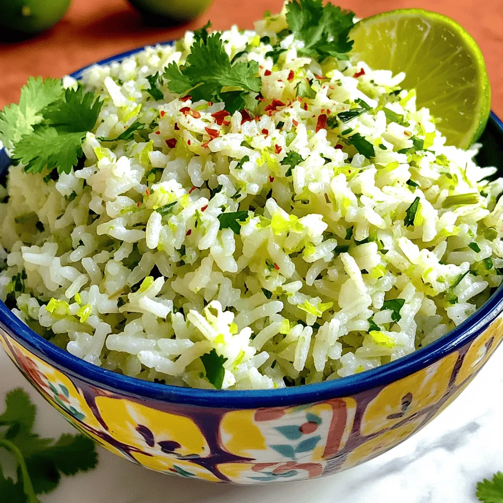 Cilantro Lime Rice Flavorful Side Dish Recipe