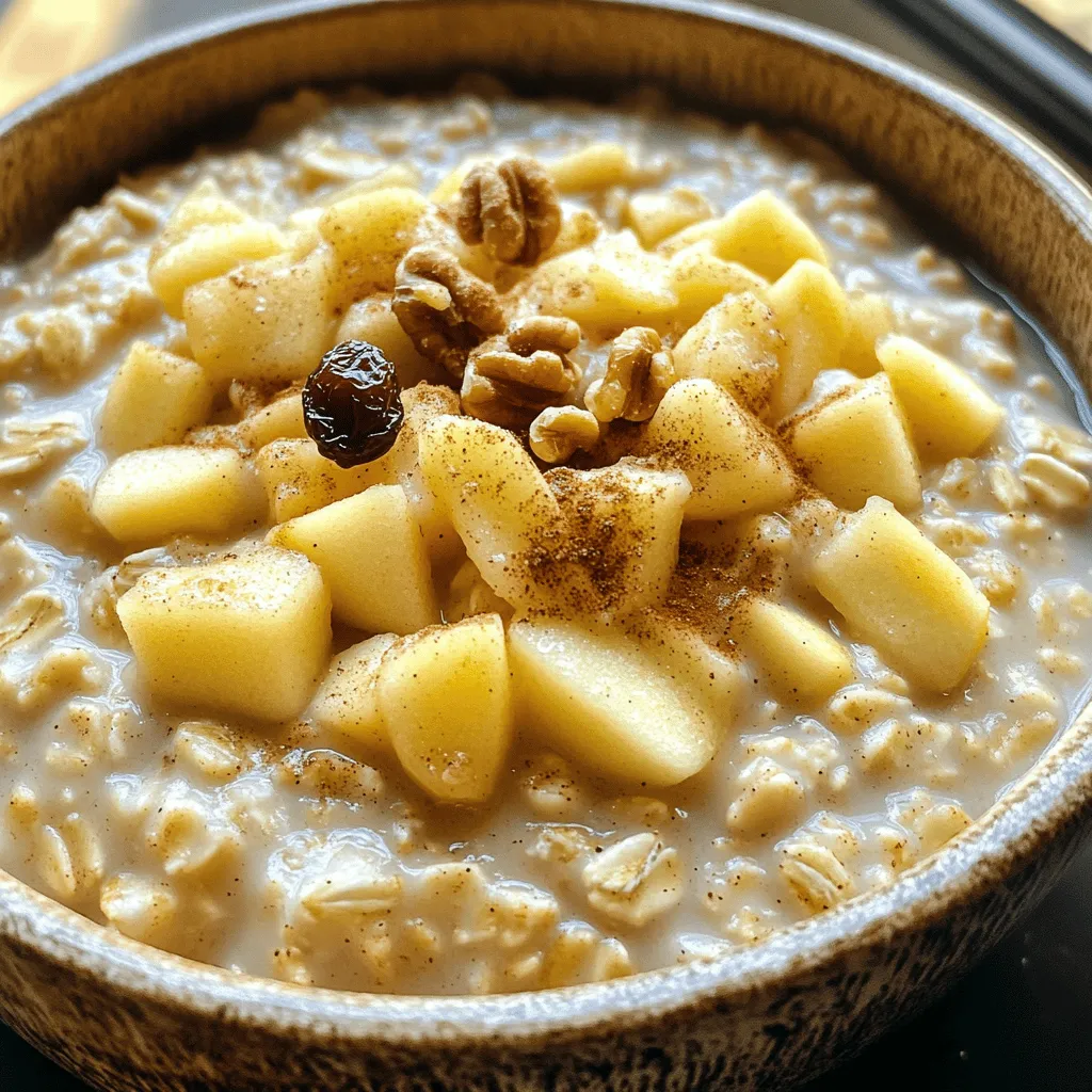 Apple Cinnamon Oatmeal Warm and Comforting Breakfast