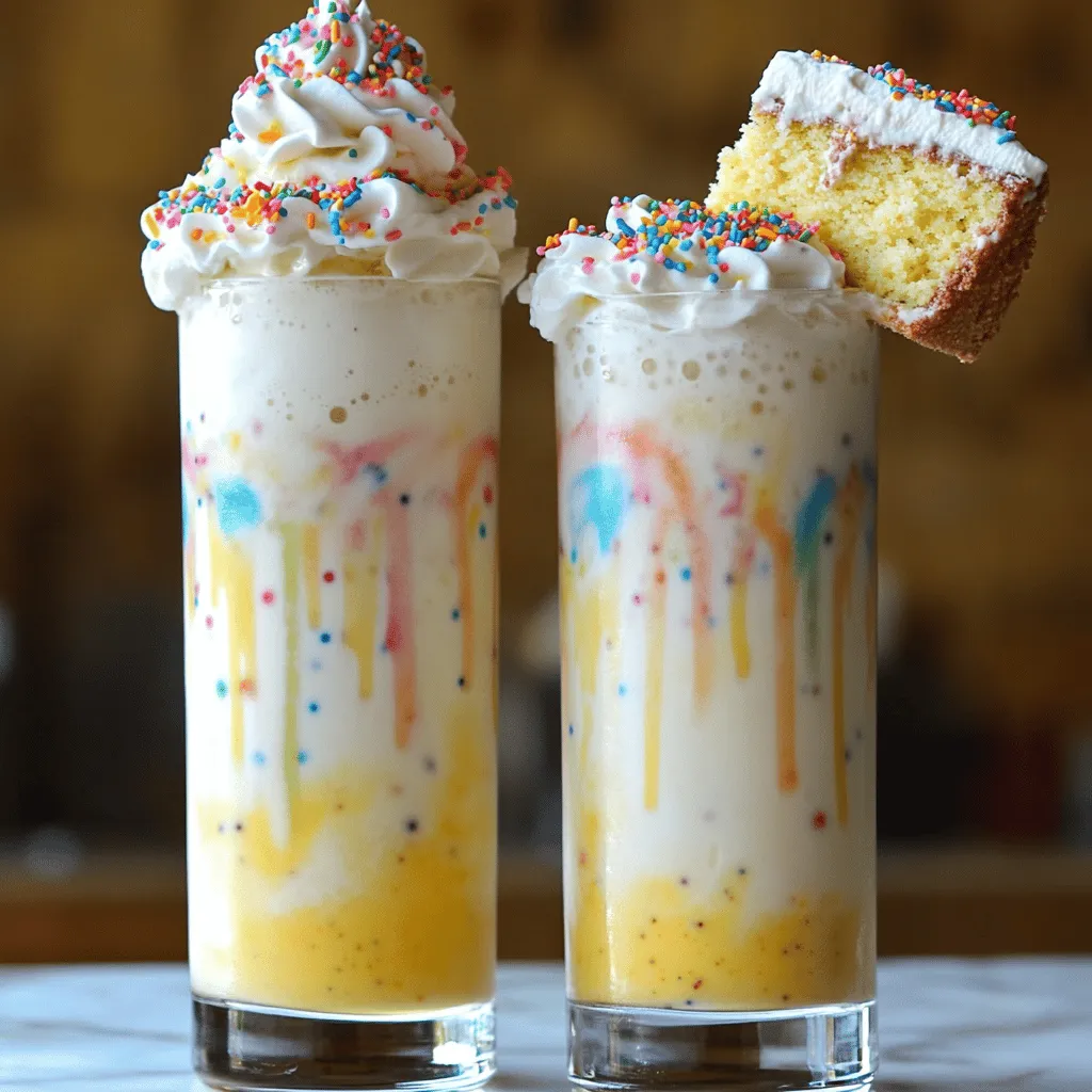 To make a great cake batter milkshake, you need just a few key ingredients. The main ingredients for cake batter milkshake include: