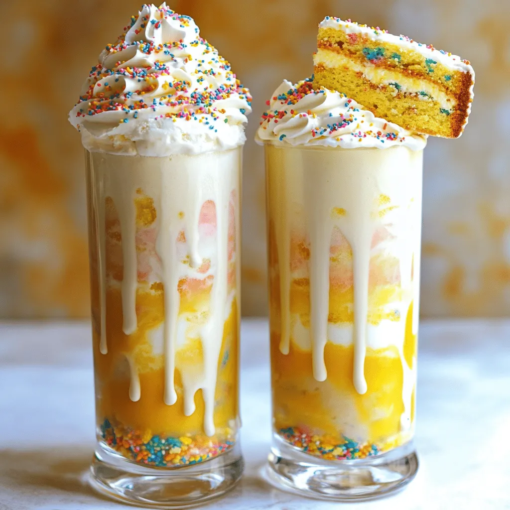 Cake Batter Milkshake Delightful and Fun Treat Recipe