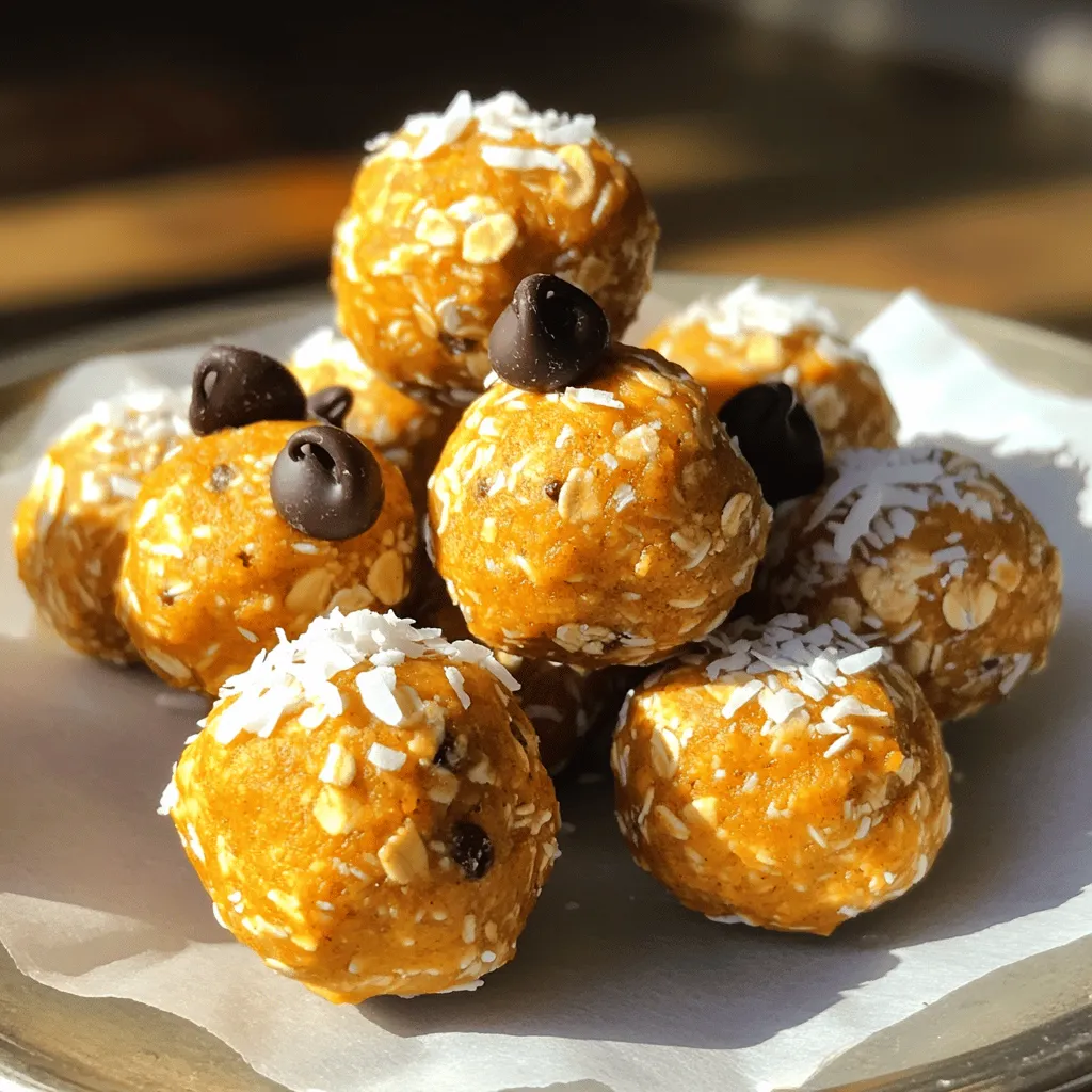 Peanut Butter Pumpkin Energy Balls Simple Snack Idea