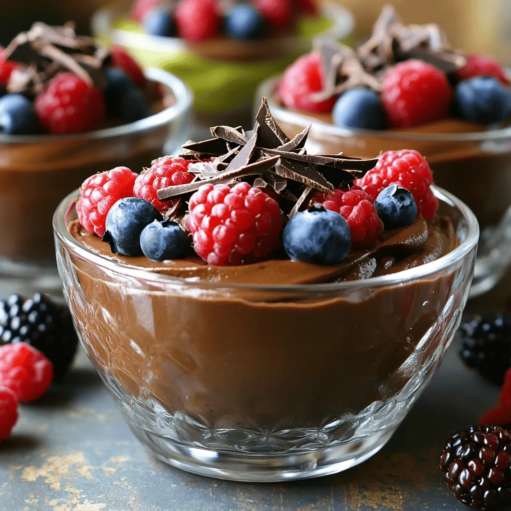Vegan Chocolate Avocado Mousse Rich and Creamy Dessert
