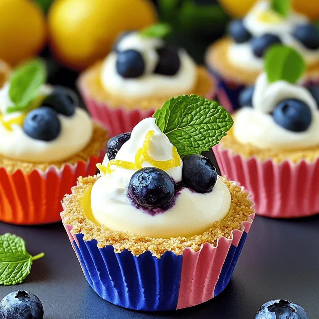 The main ingredients are vital for flavor and texture. Here’s what you need: - 1 cup graham cracker crumbs - 1/4 cup unsalted butter, melted - 2 cups cream cheese, softened - 1/2 cup sugar - 2 large eggs - 1 tablespoon lemon zest - 1/4 cup fresh lemon juice - 1 teaspoon vanilla extract - 1 cup fresh blueberries