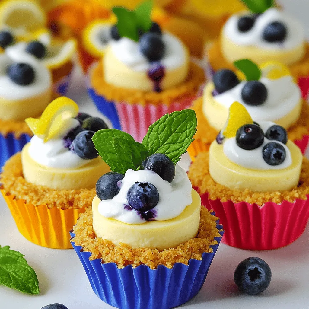 Mini Lemon Blueberry Cheesecakes Delightful and Easy