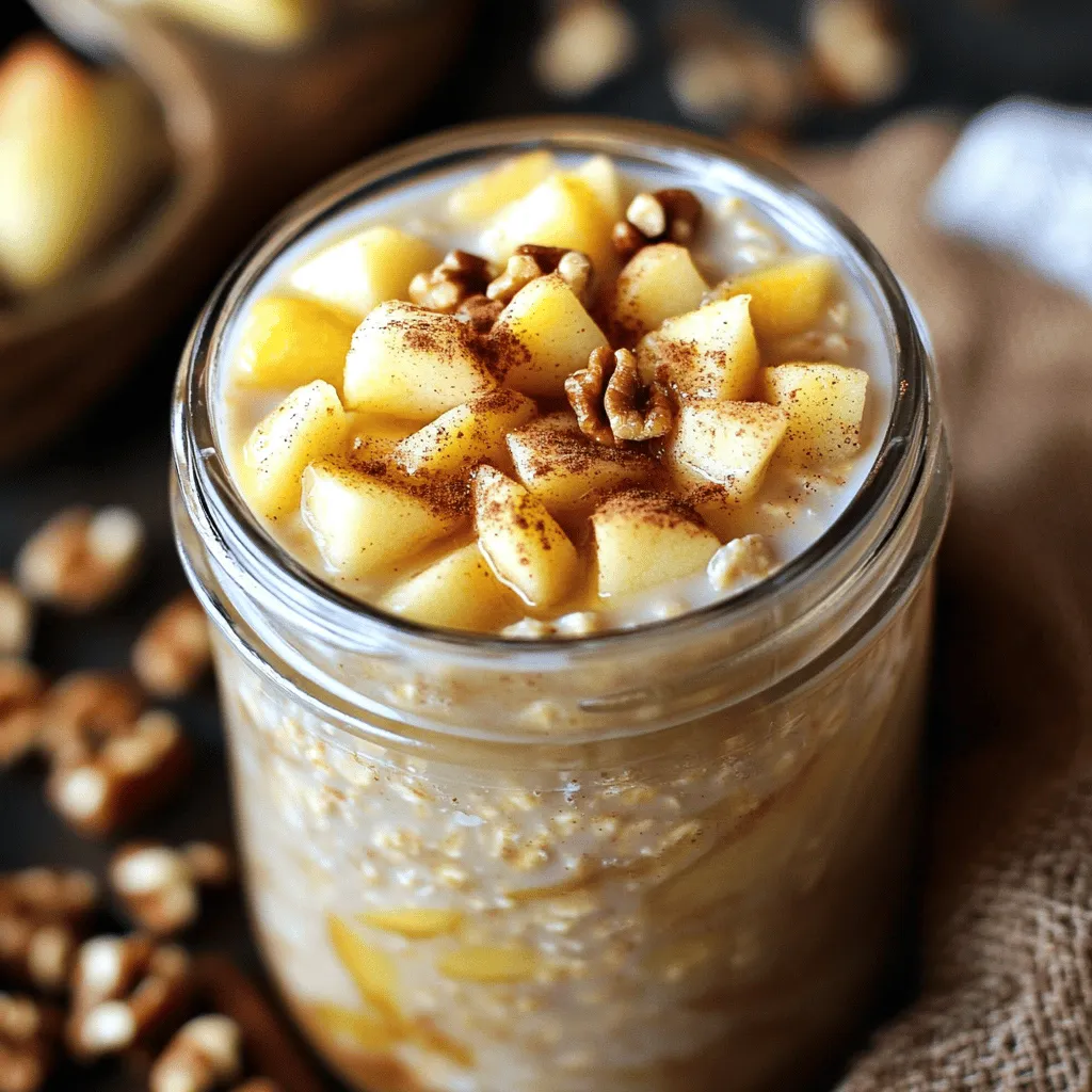 Apple Cinnamon Overnight Oats Tasty Breakfast Boost