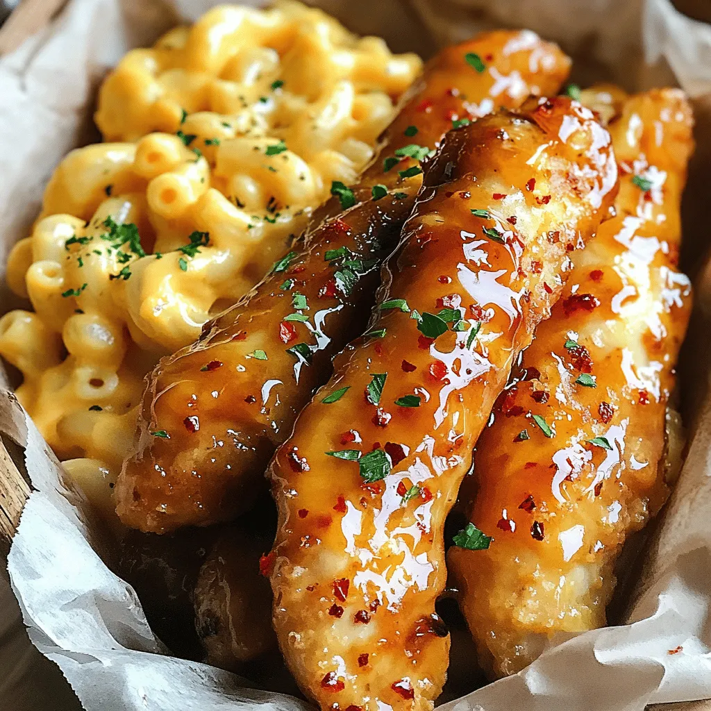 For a great hot honey chicken tenders recipe, you need fresh chicken tenders. Use one pound of chicken for a hearty meal. Buttermilk helps make the chicken tender. It’s key to soak the chicken for at least thirty minutes.