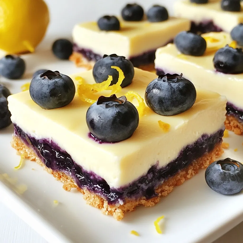 Blueberry Lemon Cheesecake Bars Easy and Delicious Treat