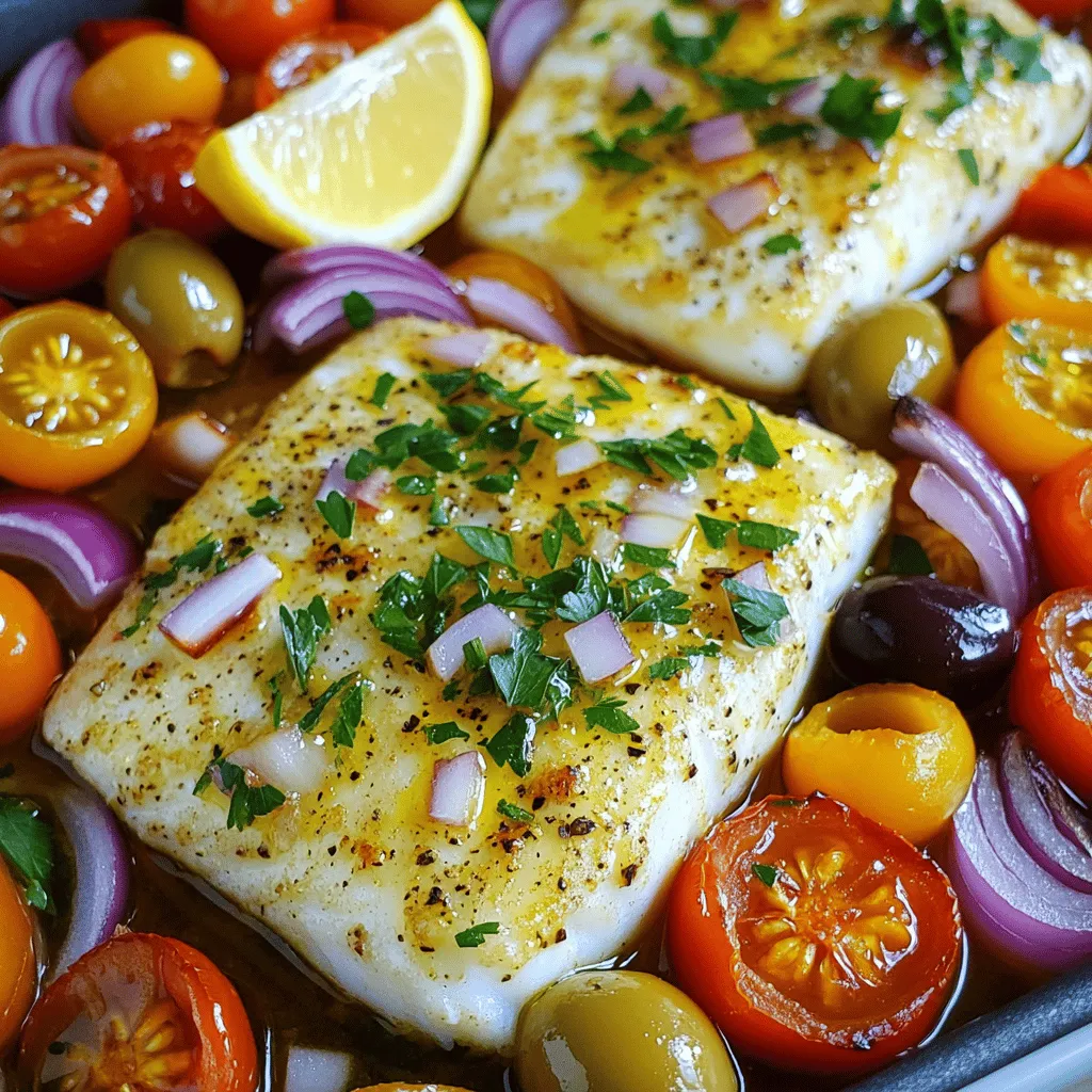 The key ingredients for Mediterranean-style baked fish bring flavor and health together.