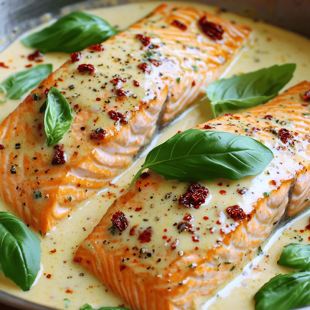 Creamy Sun-Dried Tomato Salmon Recipe Delight