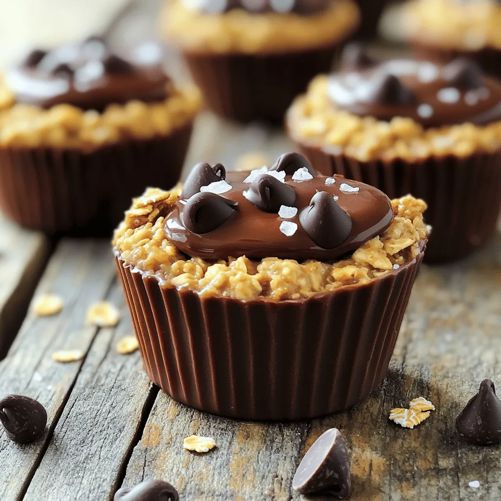No-Bake Chocolate Peanut Butter Oat Cups Delight