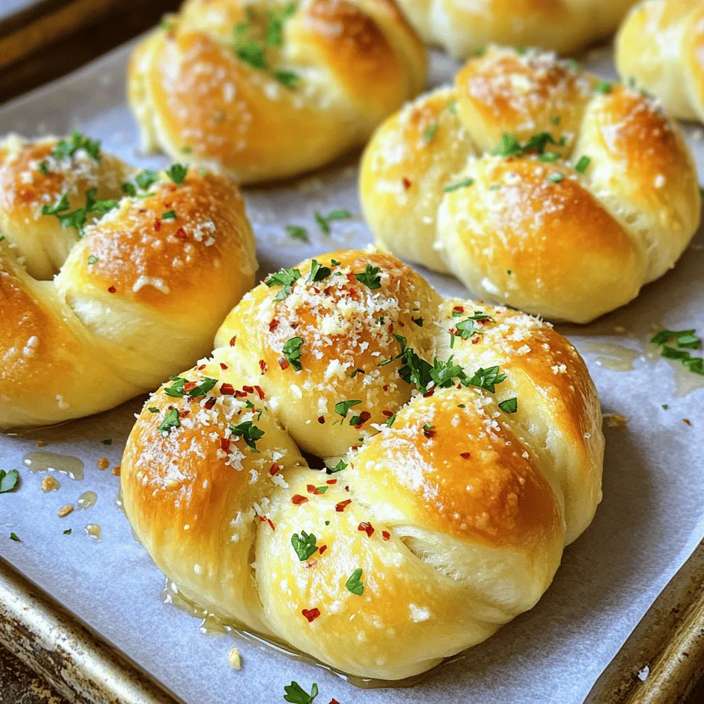 Crispy Garlic Butter Parmesan Knots Tasty and Simple