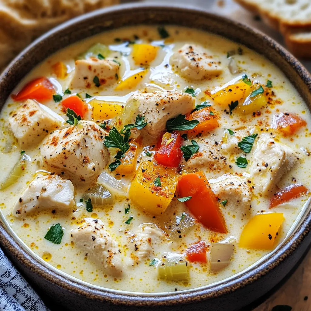 Creamy Cajun Chicken Soup Hearty and Flavorful Delight