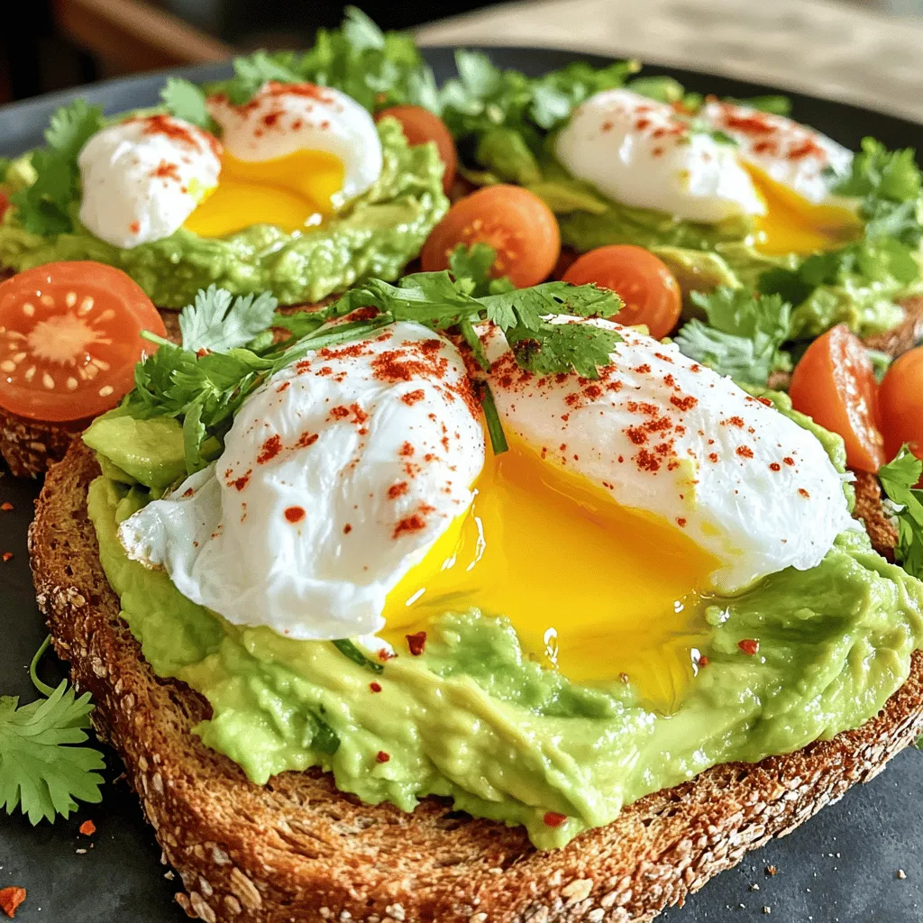 Smashed Avocado Toast with Egg Tasty and Simple Meal