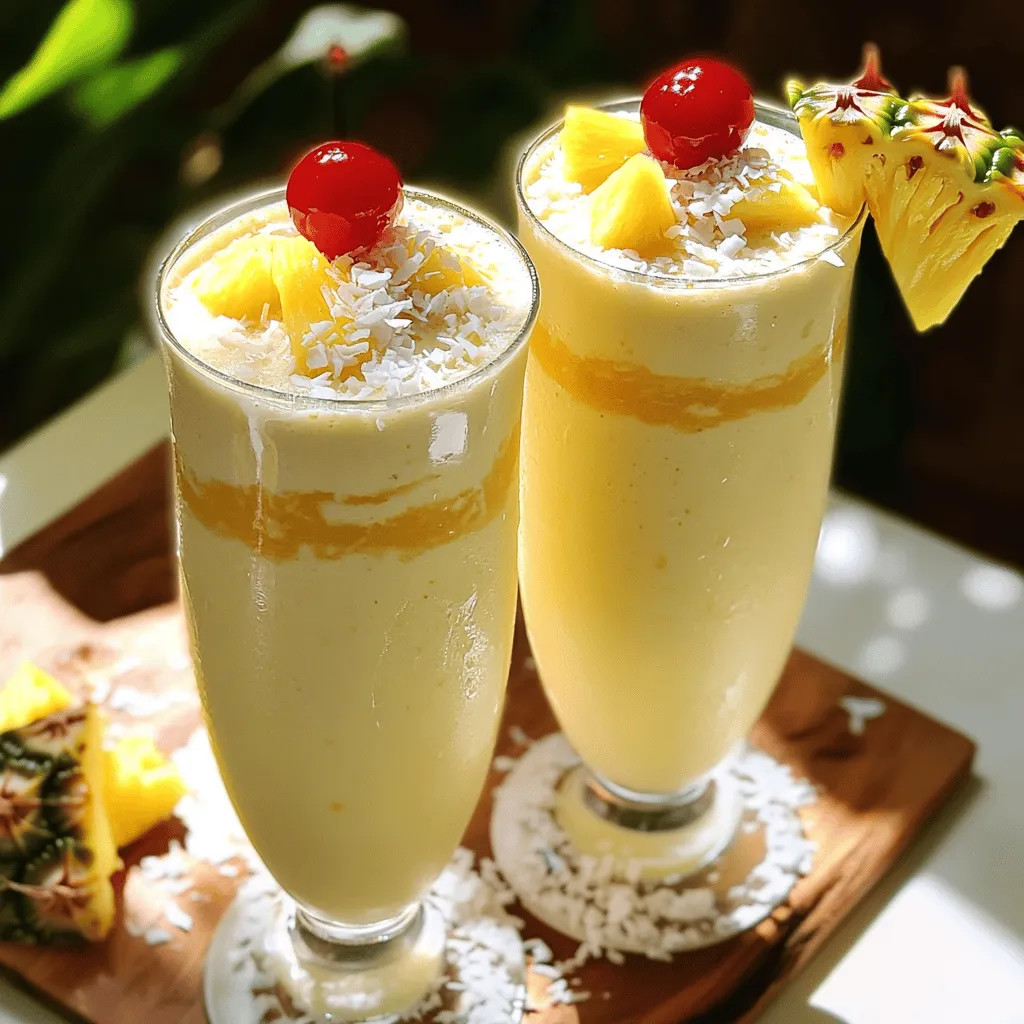 Pina Colada Milkshakes Recipe Easy and Tasty Treat