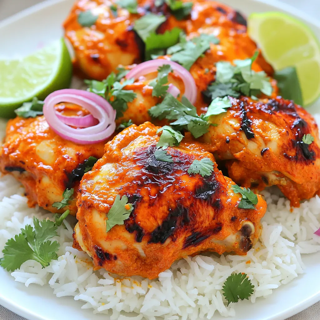 Tandoori Chicken Over Rice Flavorful and Filling Meal
