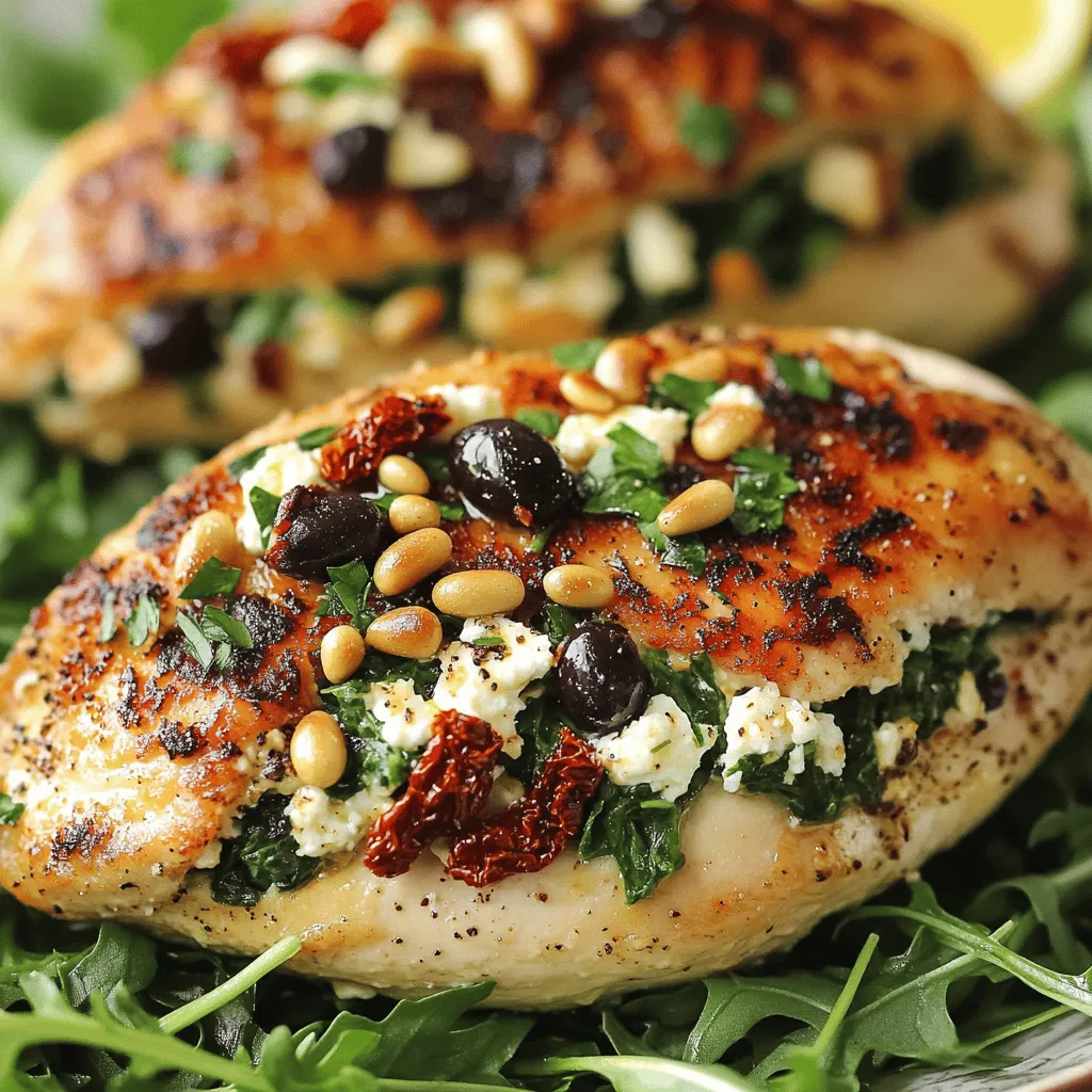 Mediterranean Stuffed Chicken Breasts Savory Delight