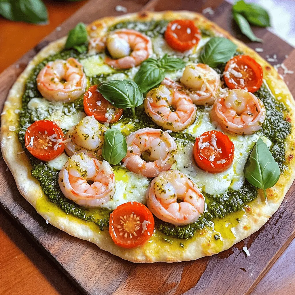 Pesto Shrimp Flatbread Pizza Flavorful and Fresh Meal