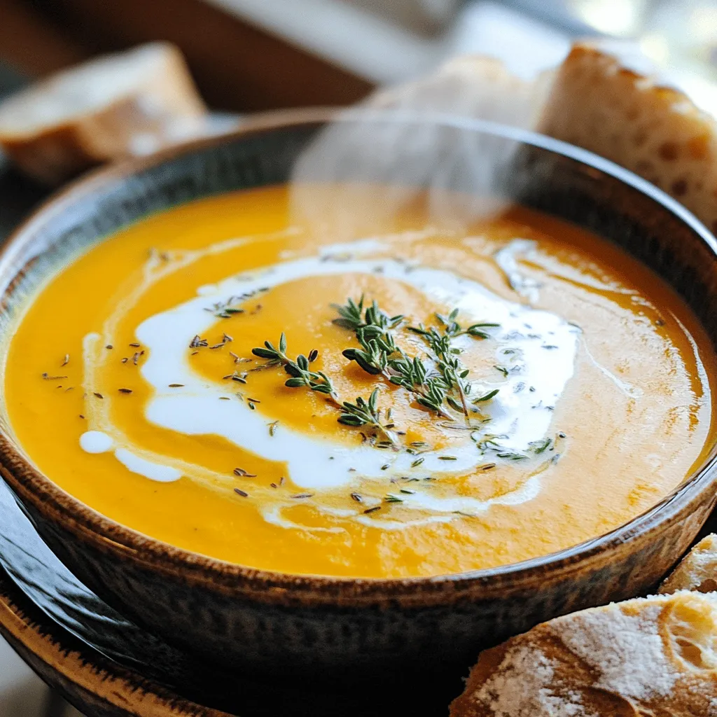 Sweet Potato Herb Bisque Cozy and Comforting Meal