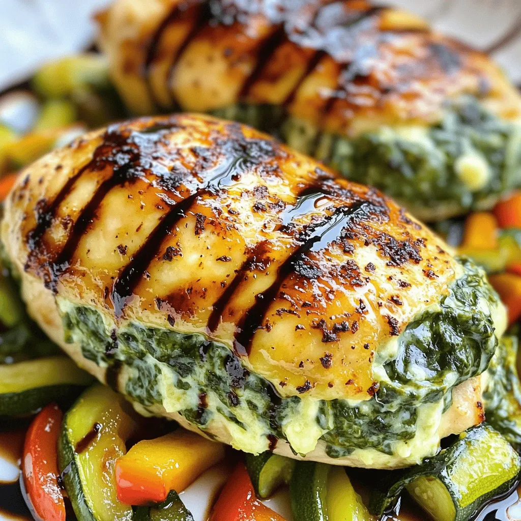 Cheesy Spinach Stuffed Chicken Breast Savory Delight