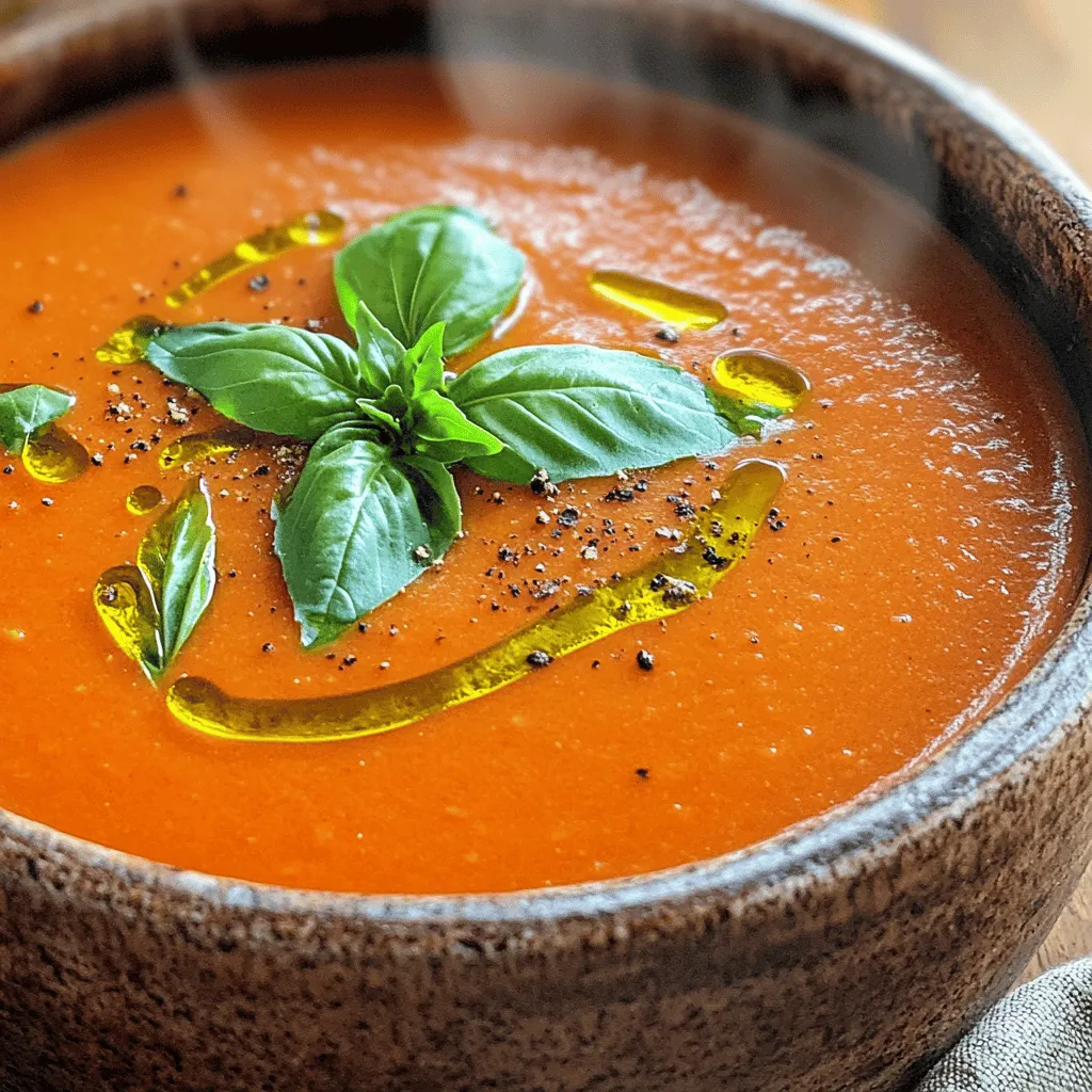 Slow Cooker Tomato Basil Soup Comforting and Easy Recipe