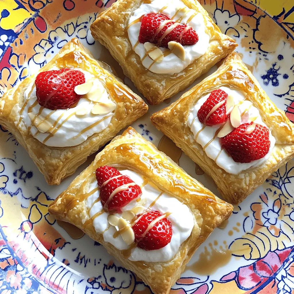 Vegan Strawberry Cream Danish Simple and Sweet Treat