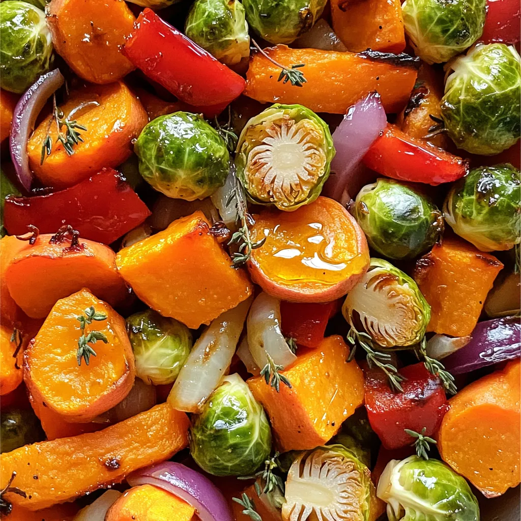 Roasted Fall Veggies with Maple Glaze Delight