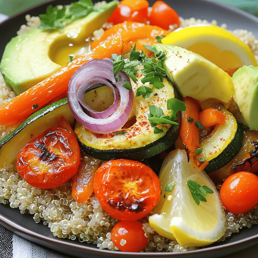 Roasted Vegetable Quinoa Bowl Healthy and Filling Meal