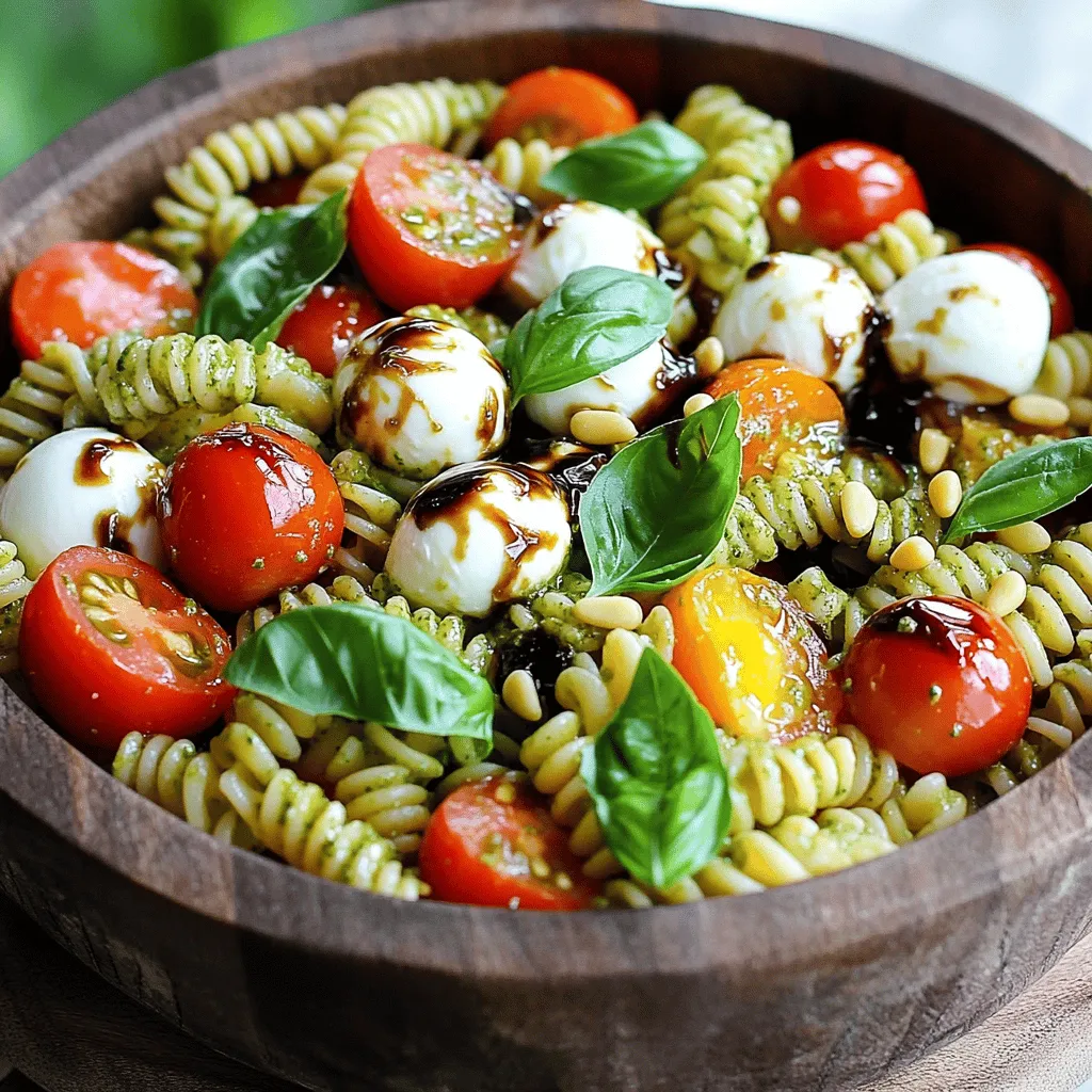 Pesto Caprese Pasta Salad Tasty and Simple Delight