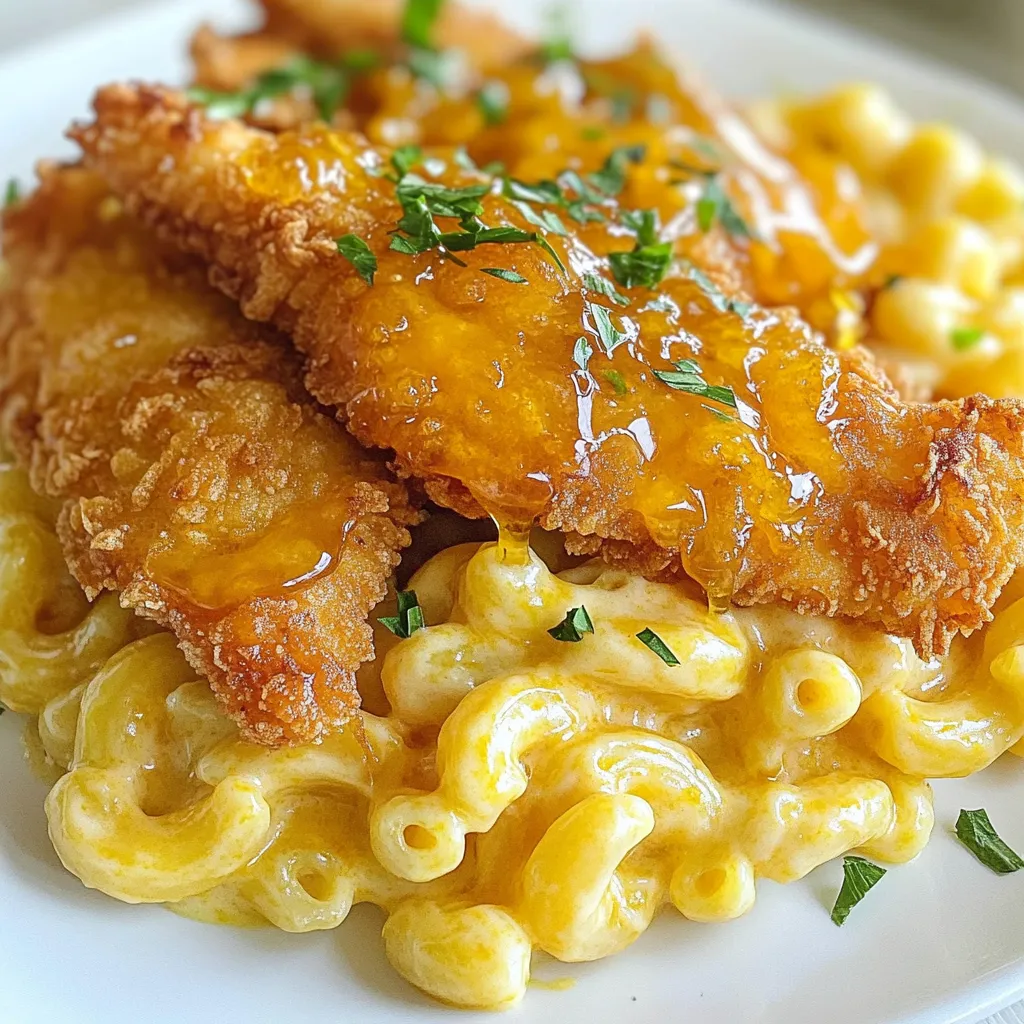 Hot Honey Tenders with Mac Creamy Flavor Explosion