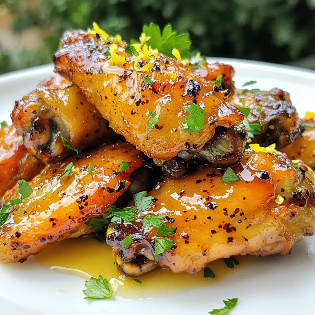 Lemon Pepper Honey Wings Savory and Simple Recipe