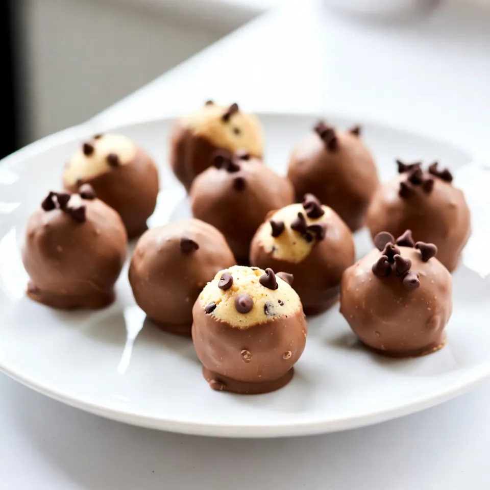 Chocolate Chip Cookie Dough Truffles Delightful Treat