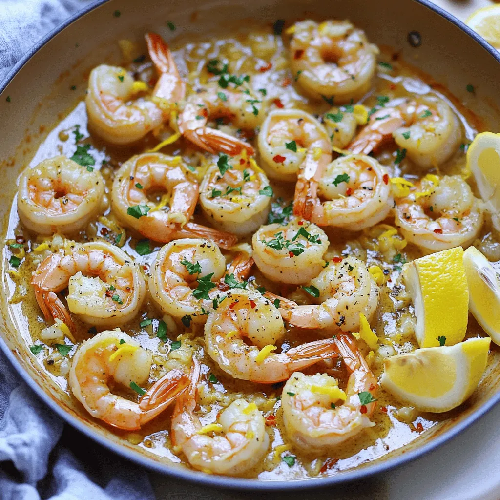 To make great sautéed shrimp, you need a few key ingredients. The star of the dish is shrimp. Choose large shrimp, peeled and deveined for the best texture. Fresh shrimp tastes better, but frozen shrimp works too.