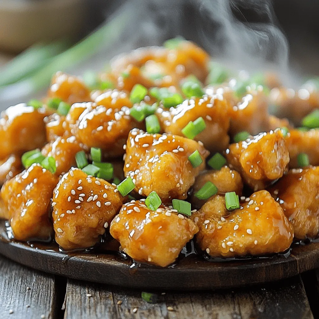 To make crispy honey garlic chicken, you need a few key ingredients. First, use 500g of chicken breast. Cut it into bite-sized pieces. This helps the chicken cook evenly.