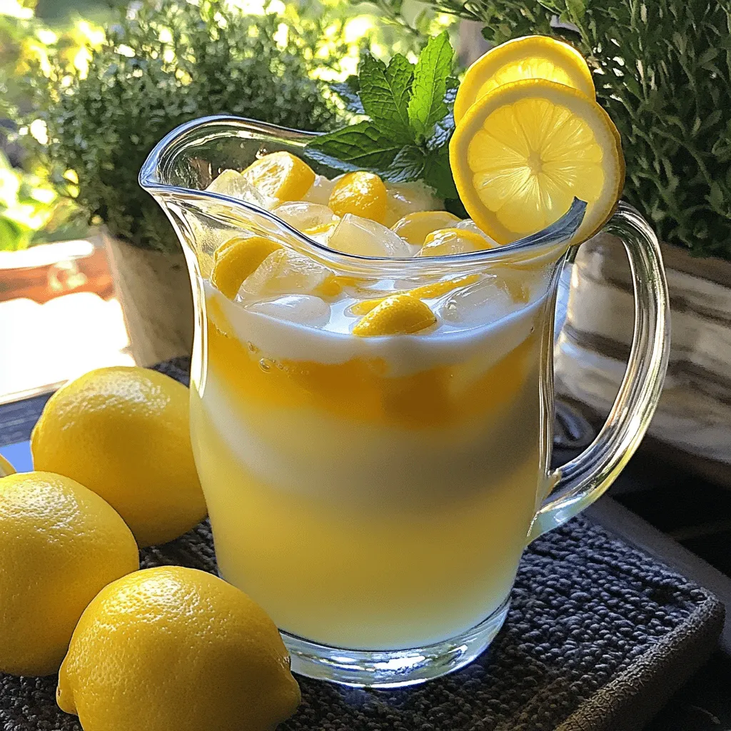 To make the best condensed milk lemonade, you need just a few simple ingredients. First, you will want freshly squeezed lemon juice. About four to six lemons should give you one cup. Fresh juice brings bright, zesty flavor to your drink.