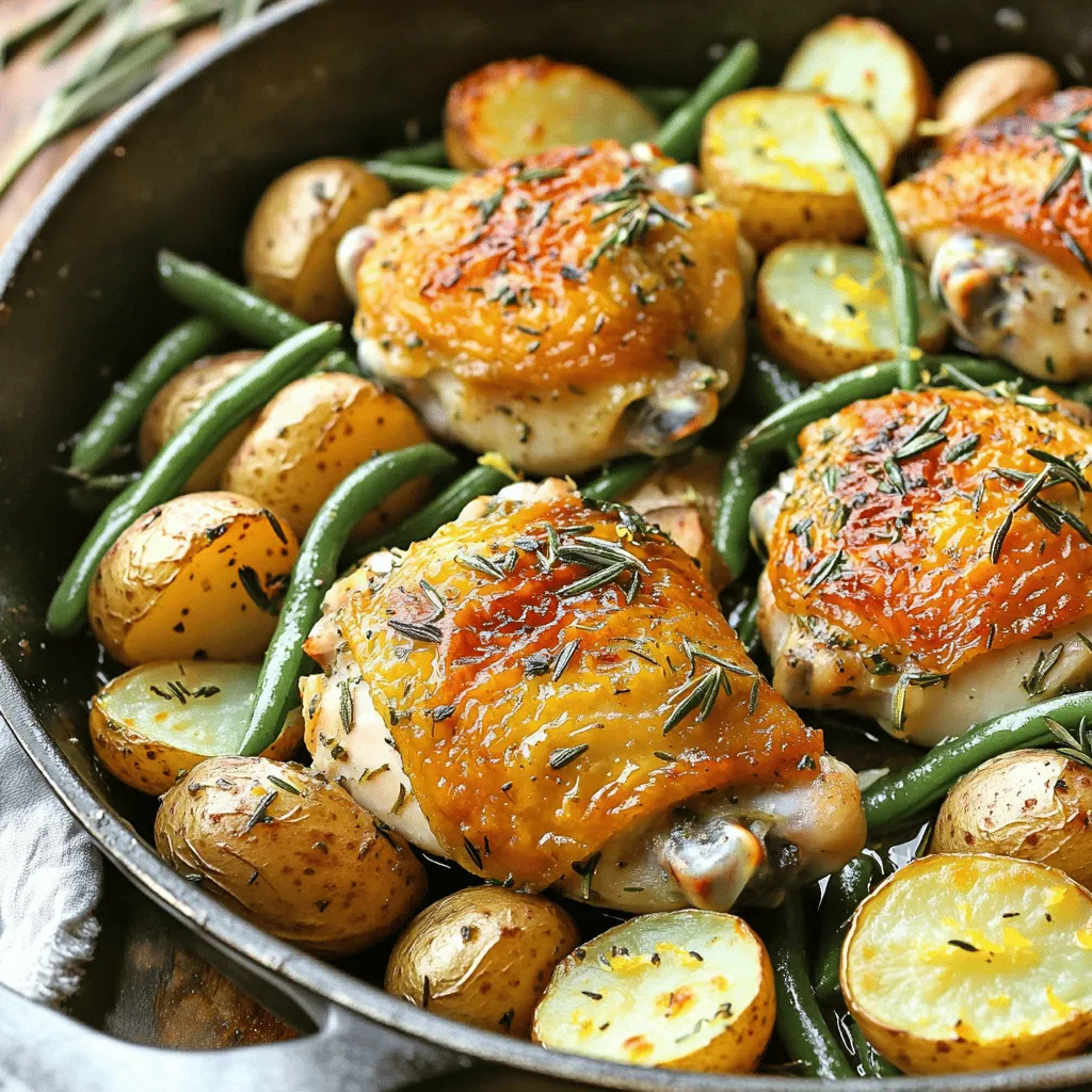 One Pan Herb Roasted Chicken Thighs Flavorful Dish