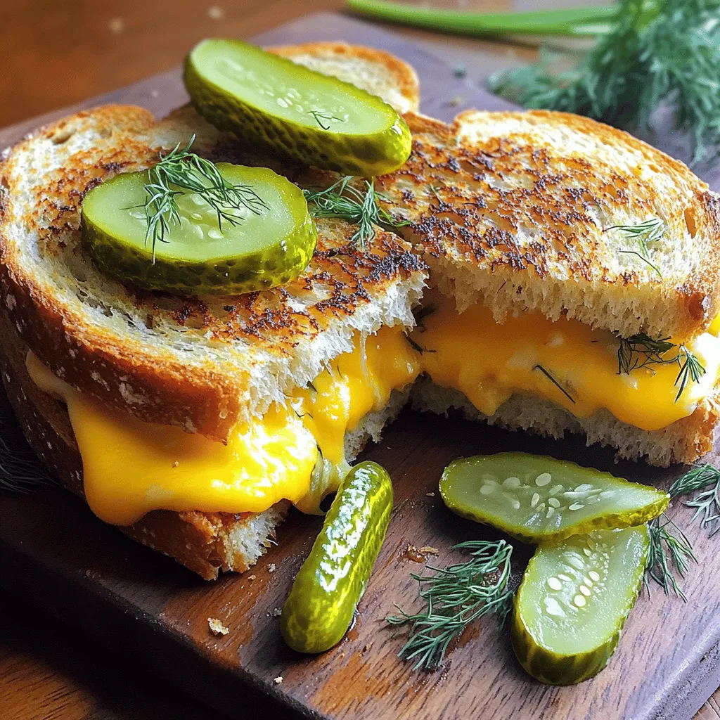 To make a fantastic pickle grilled cheese sandwich, you need a few key ingredients. Each one plays an important role in creating the perfect flavor and texture.