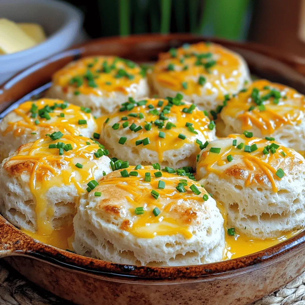 Cheesy Butter Swim Biscuits Easy and Tasty Recipe