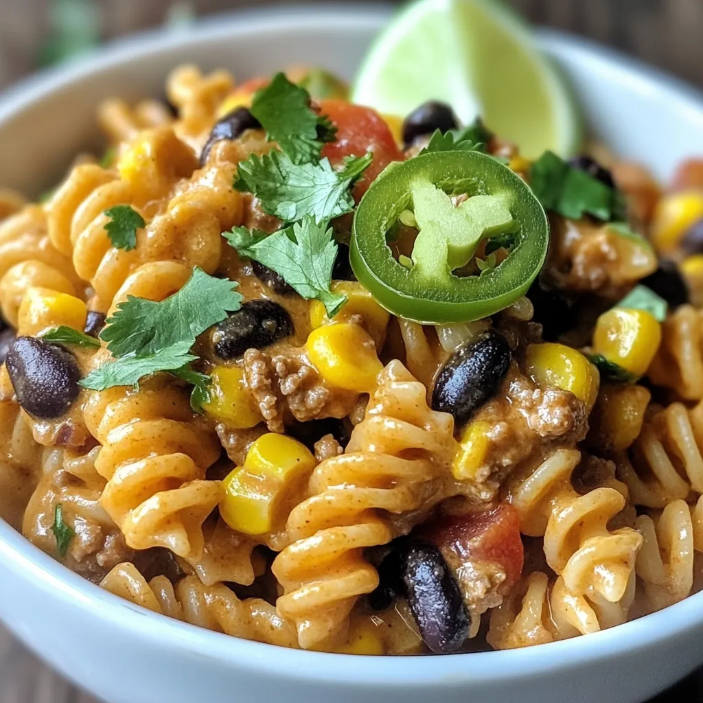 One-Pot Creamy Taco Pasta Flavorful and Easy Dish