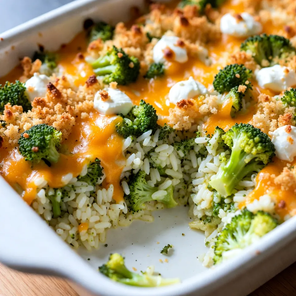 Cheesy Broccoli Rice Casserole Simple Comfort Dish