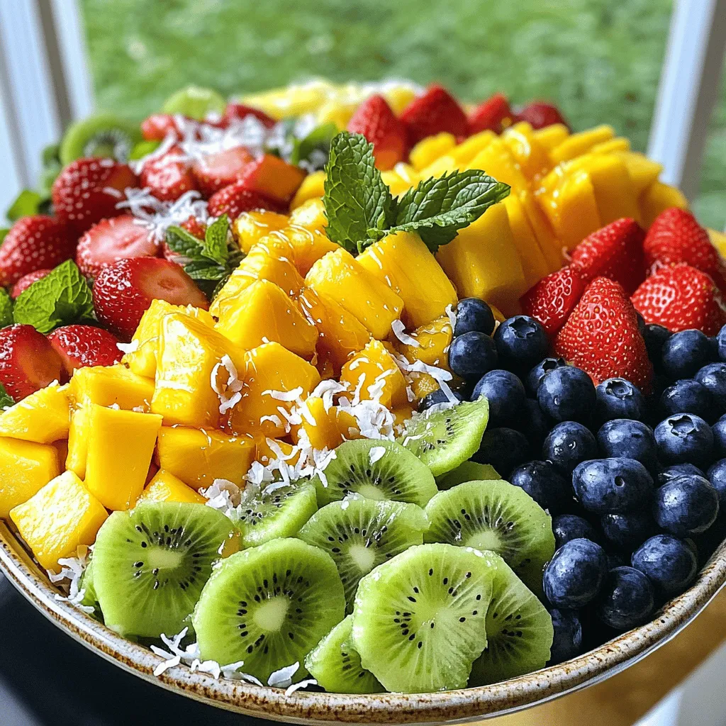 Tropical Fruit Salad Refreshing and Healthy Delight