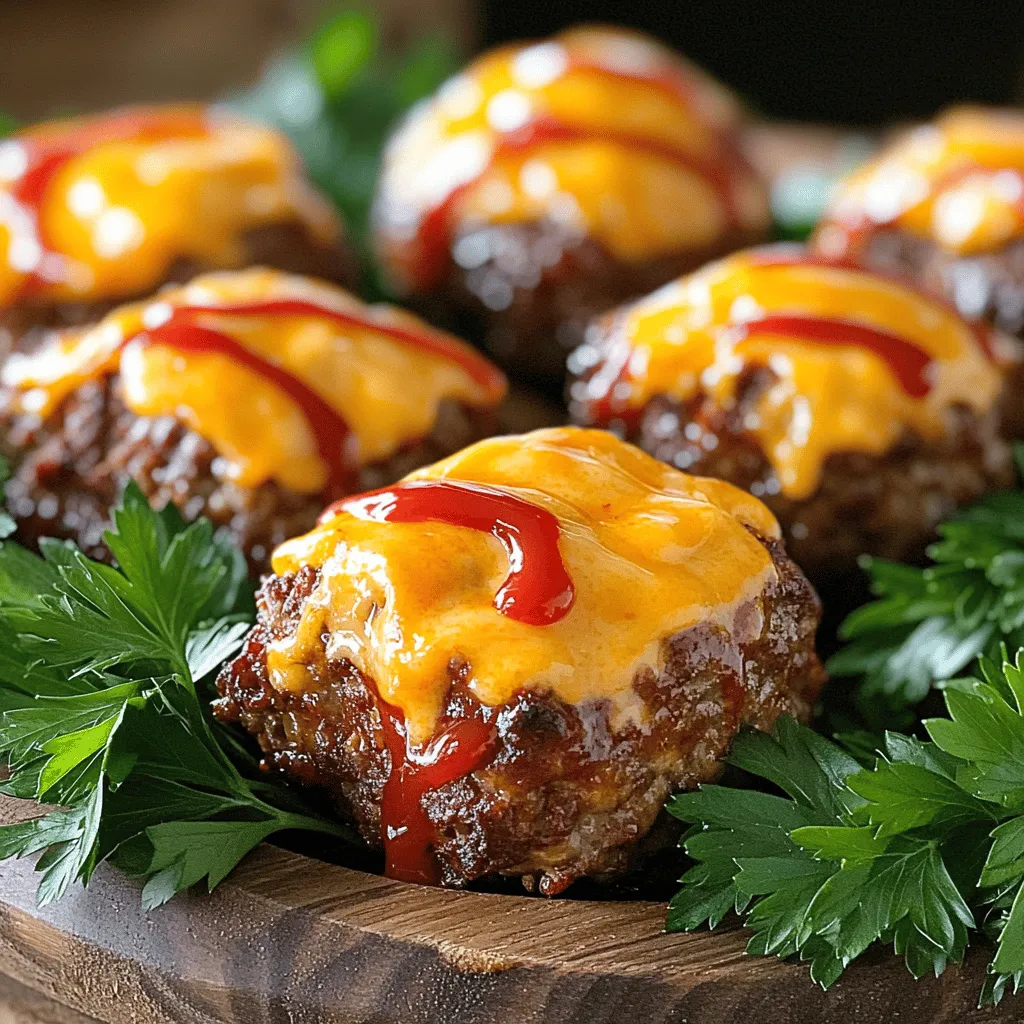 Cheddar-Stuffed Meatloaf Morsels Recipe Tasty Treat