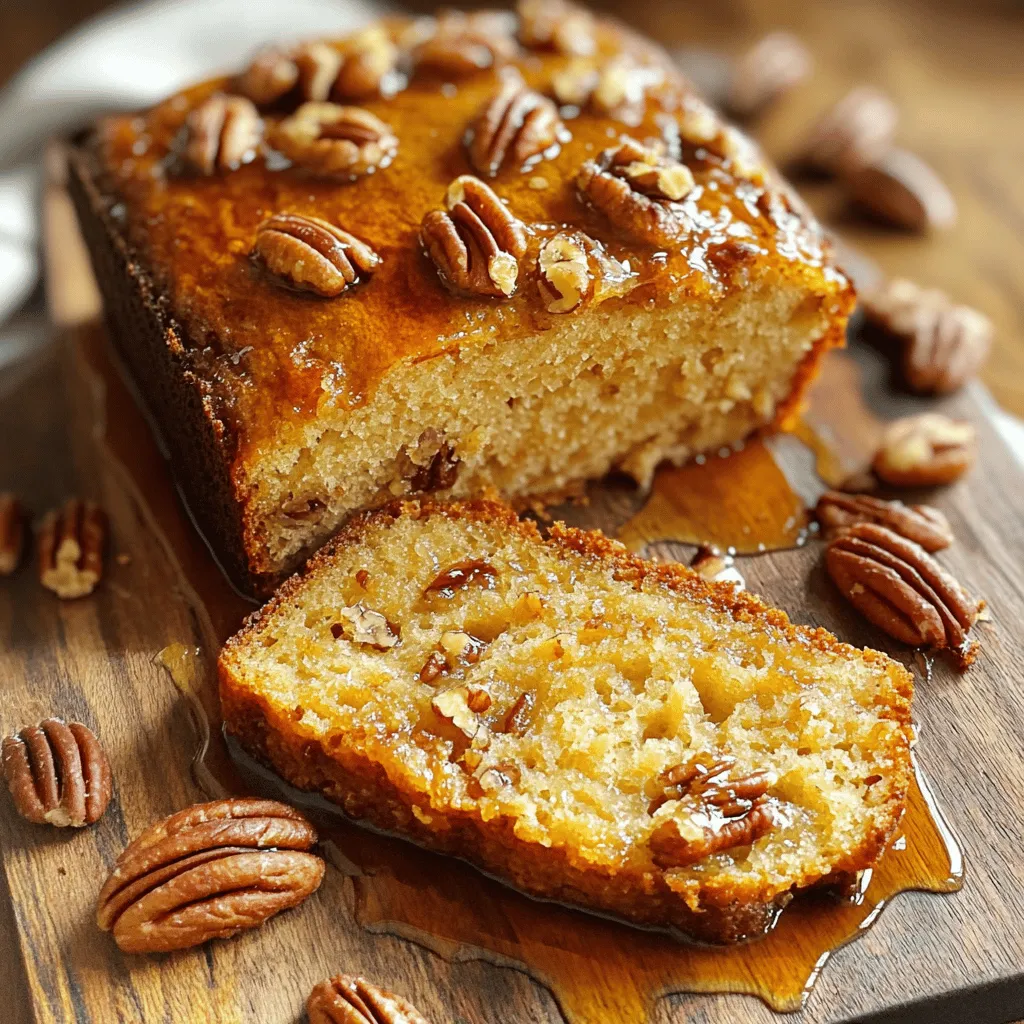 To make Sweet Alabama Pecan Bread, you need simple yet rich ingredients. The main ingredient is all-purpose flour. You will also need sugar to sweeten the bread. Baking powder and baking soda help it rise. Salt adds flavor, while ground cinnamon and nutmeg bring warmth.
