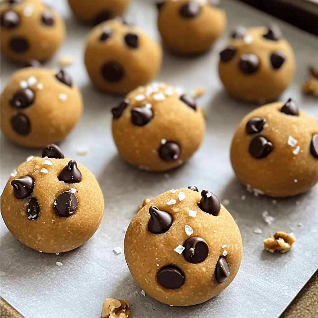 No Bake Chocolate Chip Cookie Dough Bites Easy Recipe