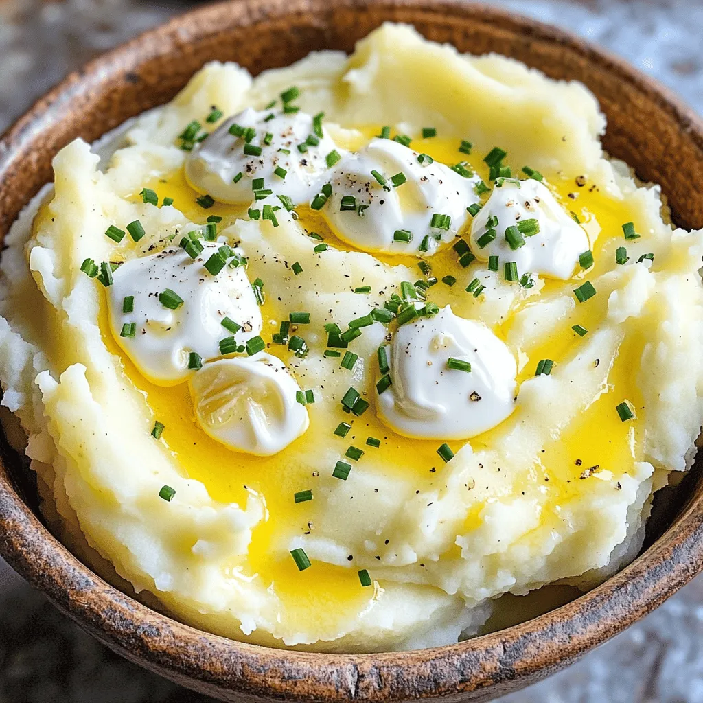 Slow Cooker Garlic Butter Mashed Potatoes Delight
