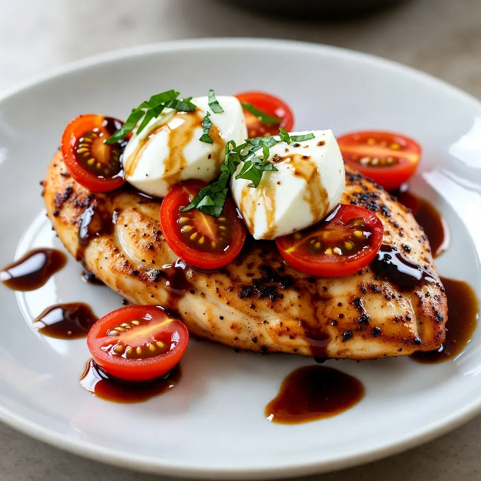 Balsamic Glazed Caprese Chicken Flavorful Dinner Delight